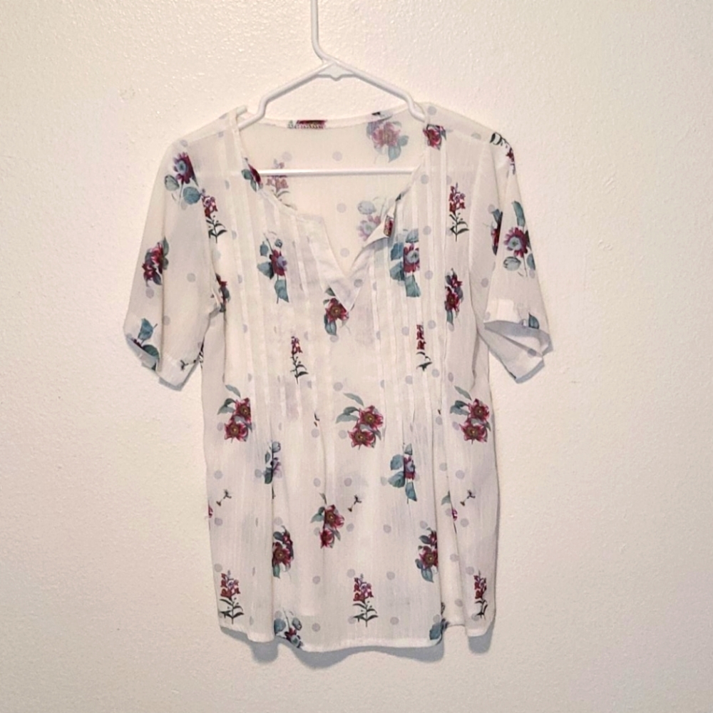 Formal short sleeve top